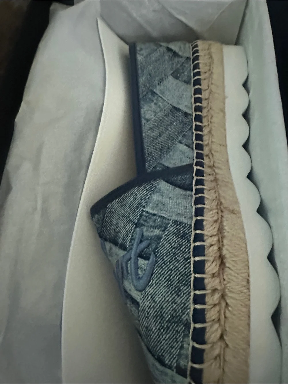 Kurt Geiger woven denim